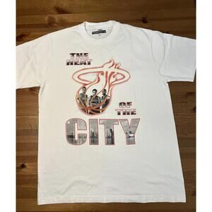 Big Three Miami Heat Shirt Mens Medium Lebron James Dwayne Wade Chris Bosh